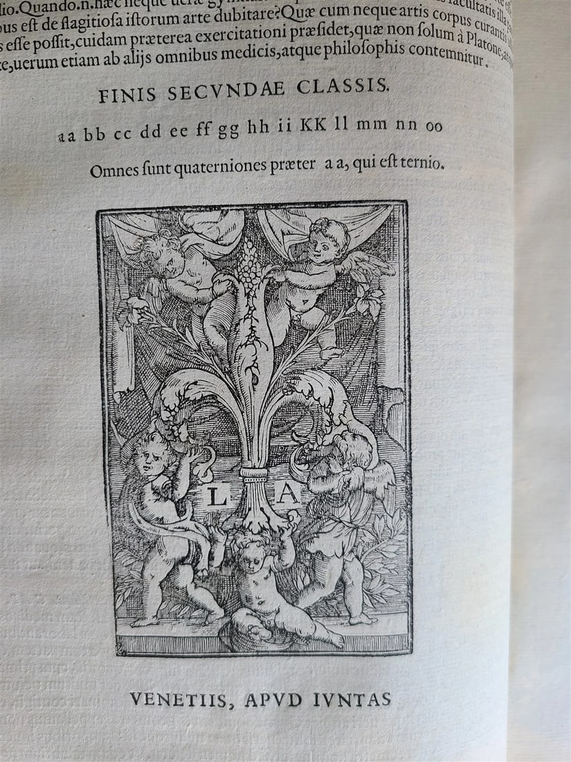 1586 RENAISSANCE EDITION OF GALEN antique FOLIO 16th century FAMOUS MEDICAL WORK - 4