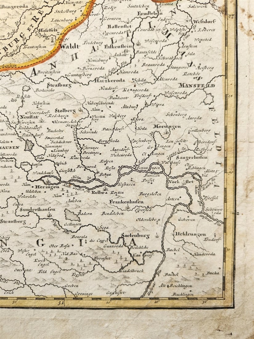 1720s GERMANY DUCATUS BRUNSUICENSIS antique MAP DUCHY of BRUNSWICK JOHANN HOMANN - 5
