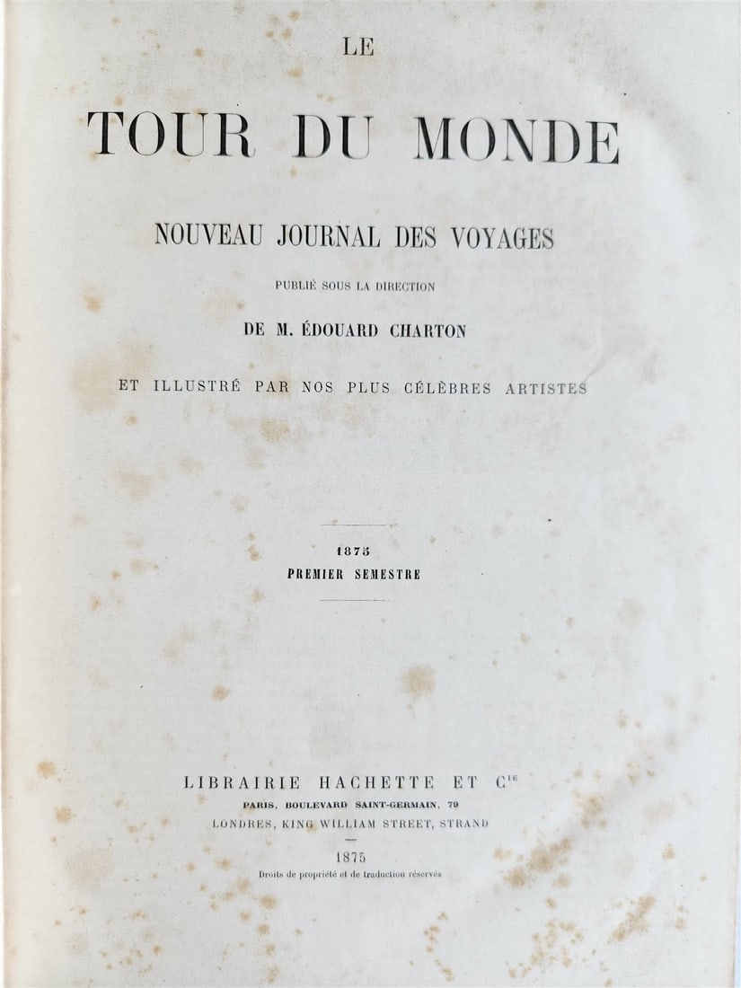 1875 HISTORY VOYAGES ILLUSTRATED antique ARMENIA TURKEY AFRICA S.AMERICA CHINA - 4