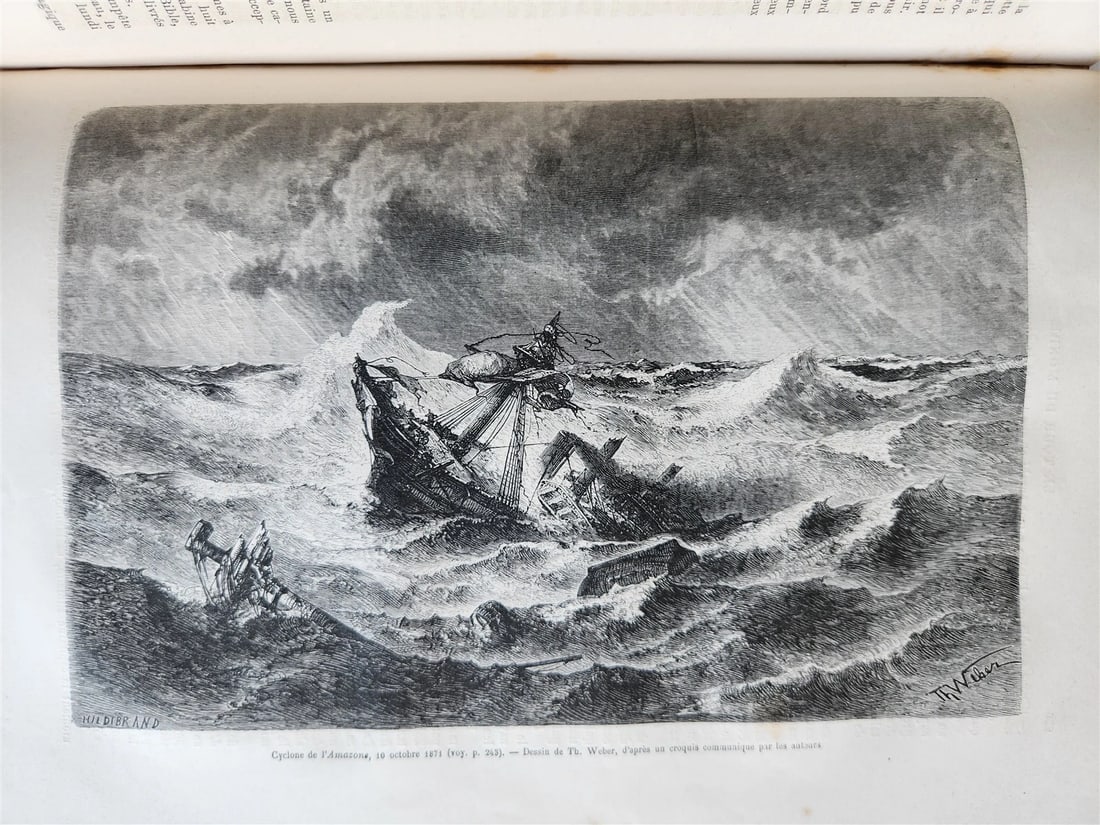 1875 HISTORY of VOYAGES ILLUSTRATED antique AFRICA TAIWAN AUSTRALIA VIETNAM - 12