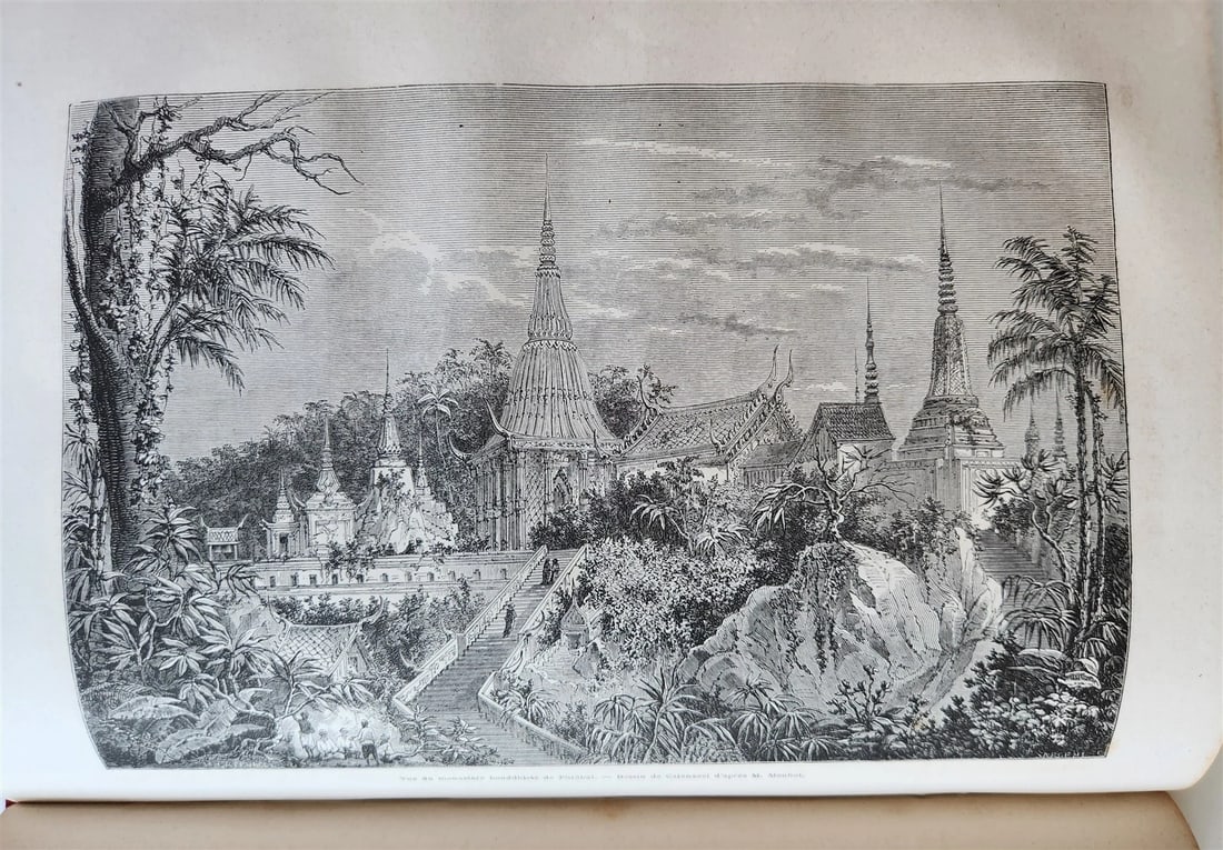 1863 HISTORY of VOYAGES ILLUSTRATED antique SIAM UNITED STATES INDIA TURKEY - 13