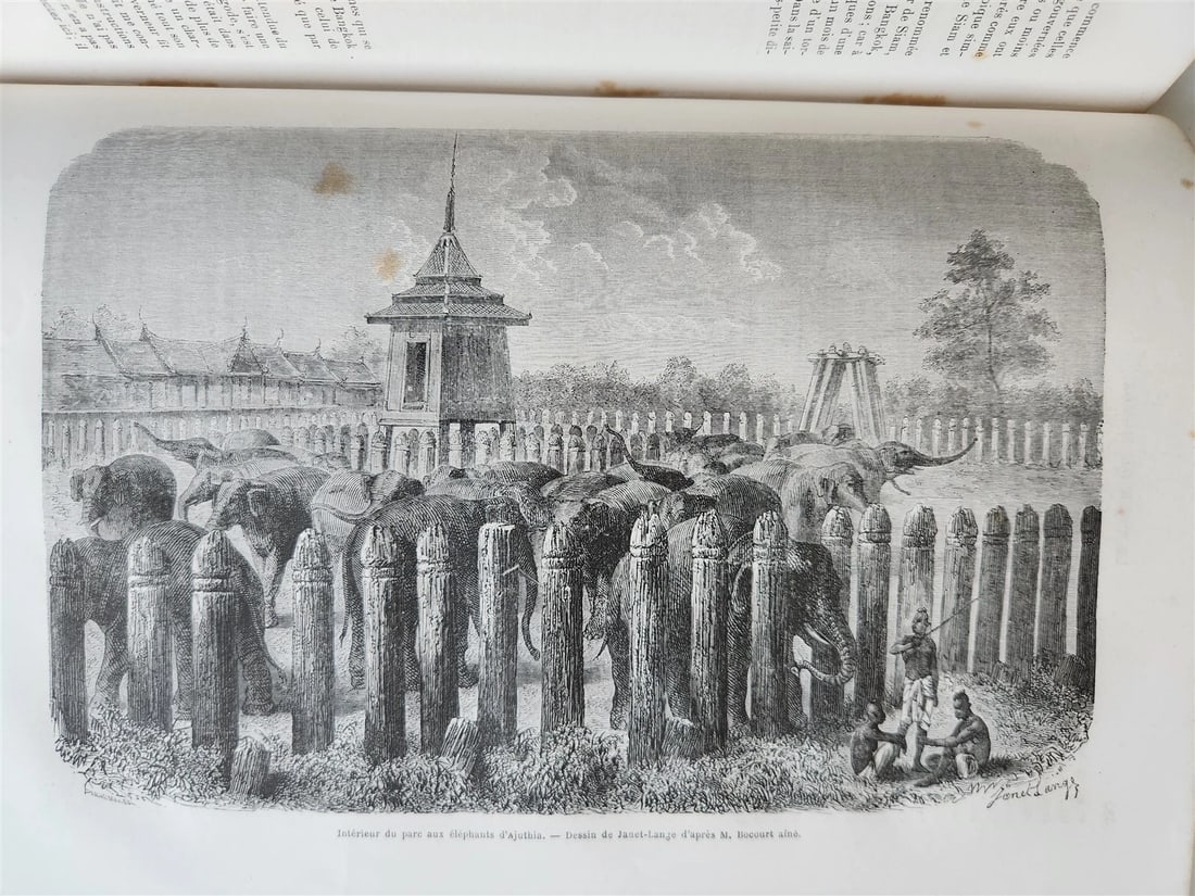 1863 HISTORY of VOYAGES ILLUSTRATED antique SIAM UNITED STATES INDIA TURKEY - 5