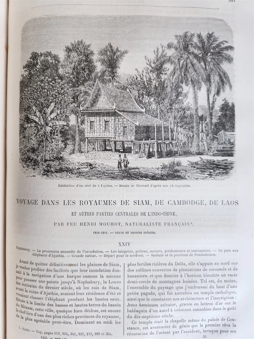 1863 HISTORY of VOYAGES ILLUSTRATED antique SIAM UNITED STATES INDIA TURKEY - 6