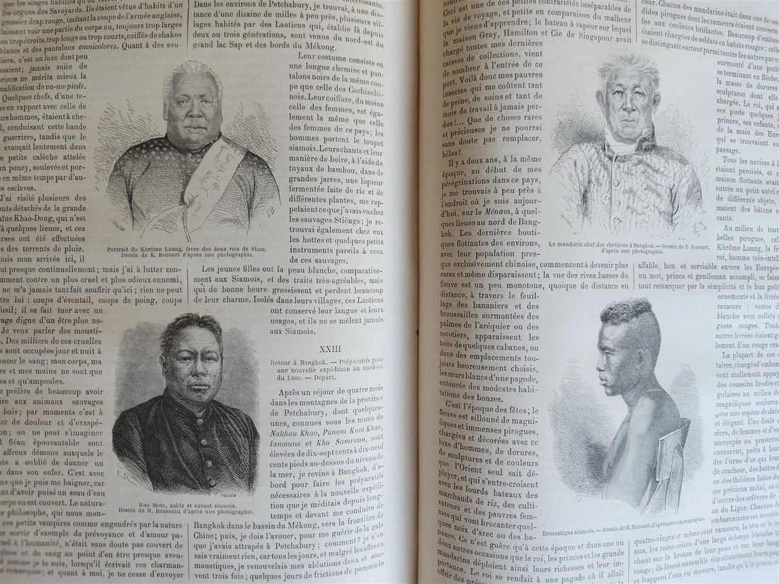 1863 HISTORY of VOYAGES ILLUSTRATED antique SIAM UNITED STATES INDIA TURKEY - 7