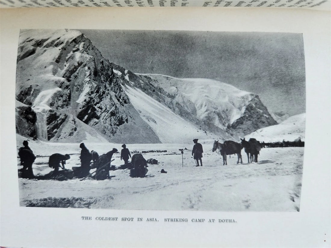 1906 WITH MOUNTED INFANTRY in TIBET by W.J. Ottley antique ILLUSTRATED - 10