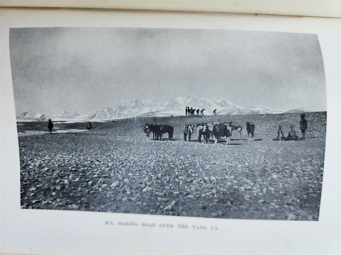 1906 WITH MOUNTED INFANTRY in TIBET by W.J. Ottley antique ILLUSTRATED - 12