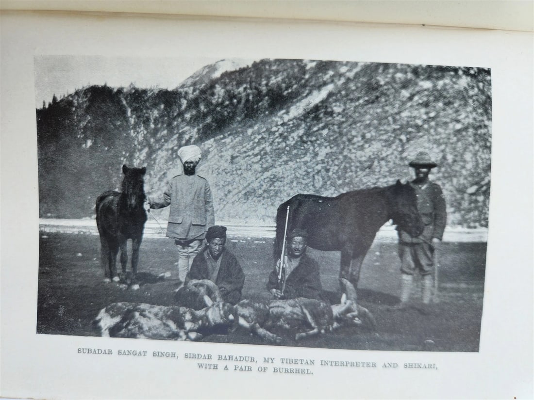1906 WITH MOUNTED INFANTRY in TIBET by W.J. Ottley antique ILLUSTRATED - 13