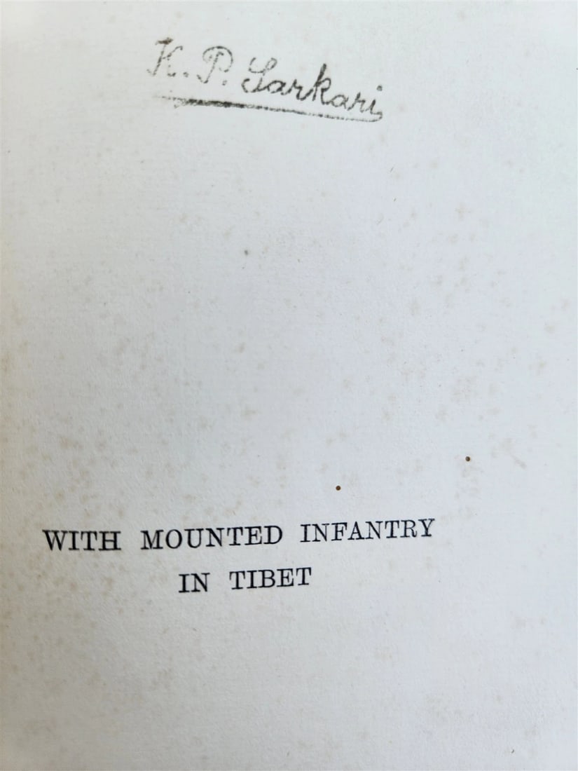 1906 WITH MOUNTED INFANTRY in TIBET by W.J. Ottley antique ILLUSTRATED - 5