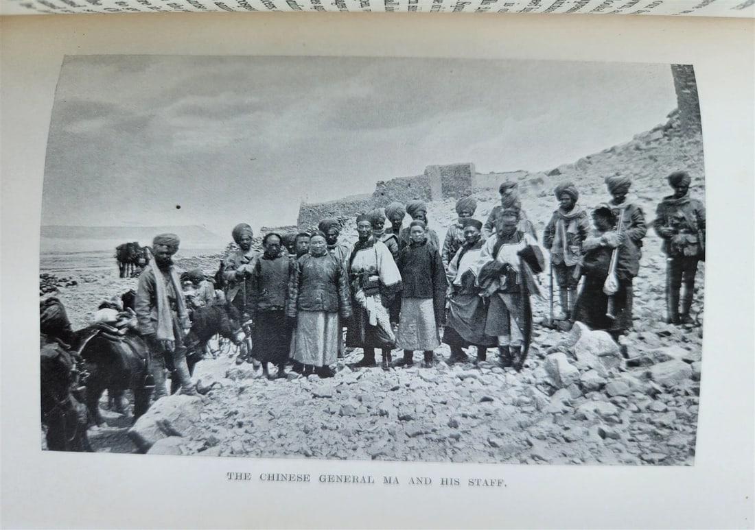1906 WITH MOUNTED INFANTRY in TIBET by W.J. Ottley antique ILLUSTRATED - 7