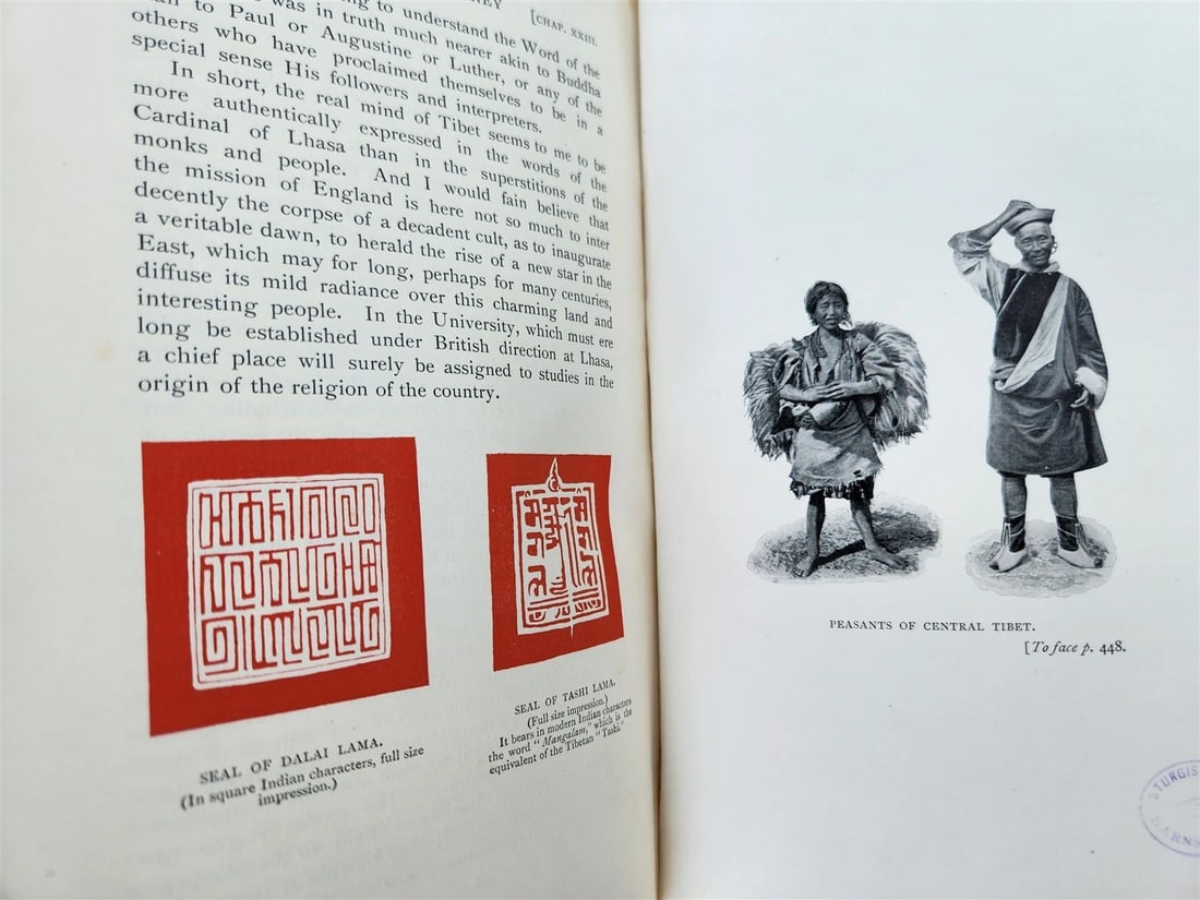 1905 LHASA & ITS MYSTERIES antique TIBET CHINA illustrated - 8