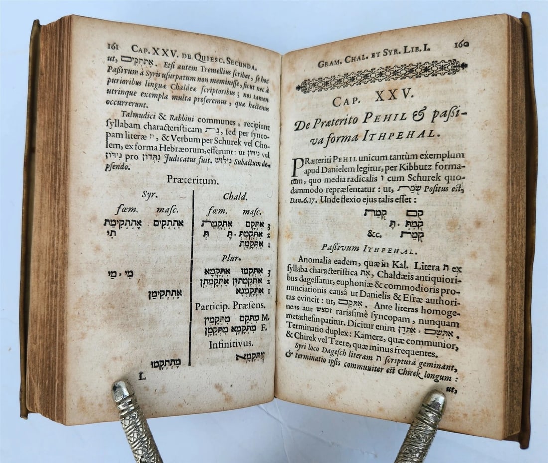 1650 Grammaticae Chaldaicae et Syriacæ by BUXTORF antique Judaica VELLUM BOUND - 4