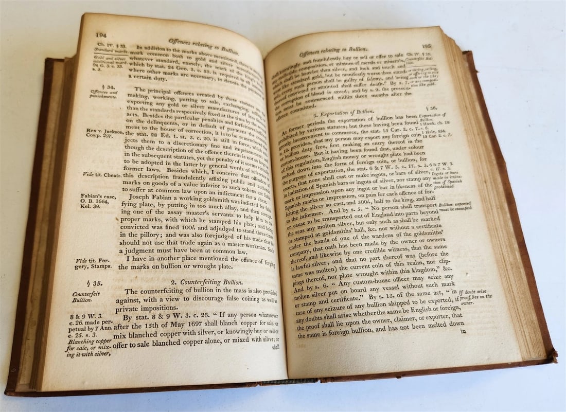 1806 TREATISE of PLEAS of the CROWN by EDWARD HYDE EAST antique AMERICANA Vol.I - 3