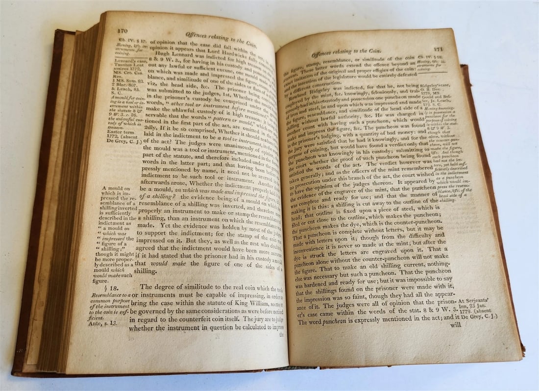 1806 TREATISE of PLEAS of the CROWN by EDWARD HYDE EAST antique AMERICANA Vol.I - 4