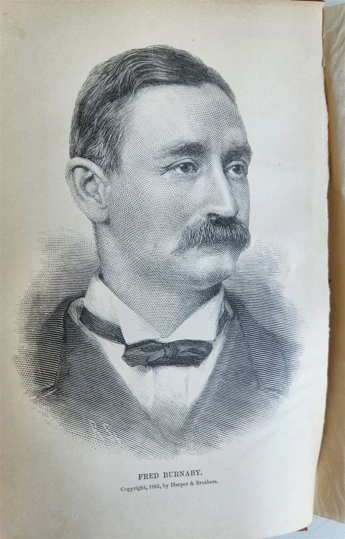 1870s A RIDE TO KHIVA by FRED BURNABY antique ILLUSTRATED w/ 3 MAPS - 3