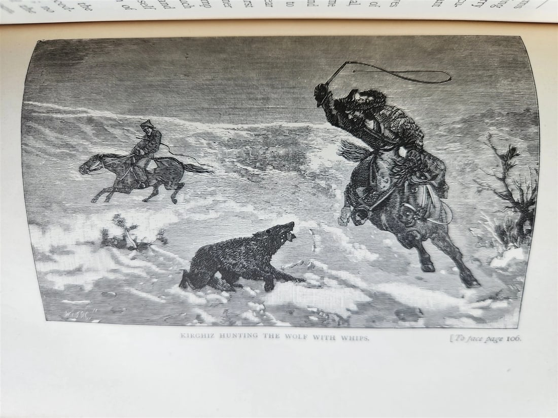 1886 RECONNOITRING CENTRAL ASIA antique ILLUSTRATED Russia and India - 10