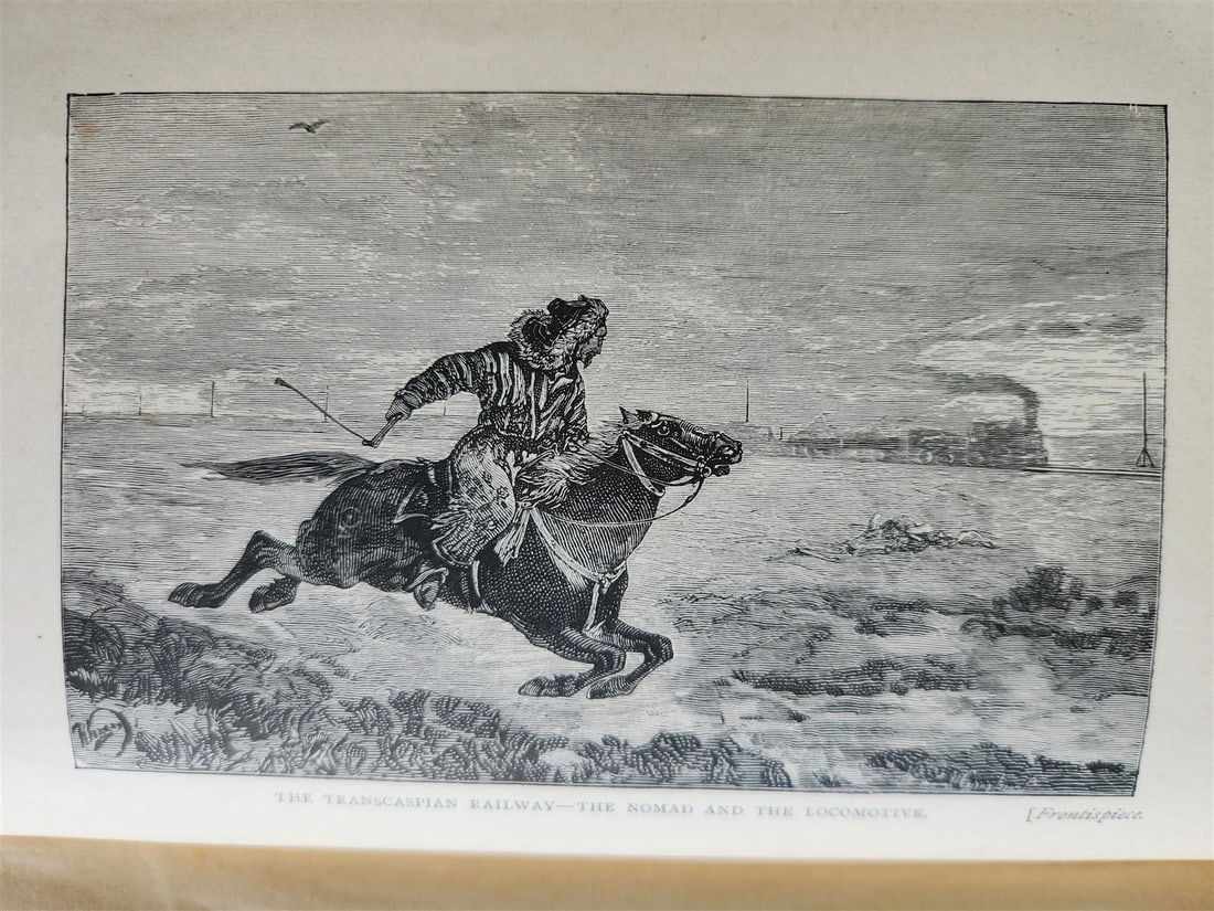 1886 RECONNOITRING CENTRAL ASIA antique ILLUSTRATED Russia and India - 4