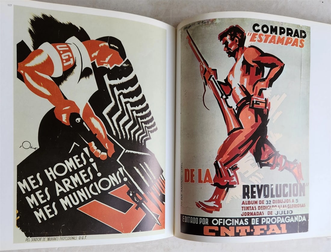 MANIFESTI RIVOLUZIONARI vintage ART & REFERENCE ALBUM RUSSIAN SPANISH POSTERS - 9