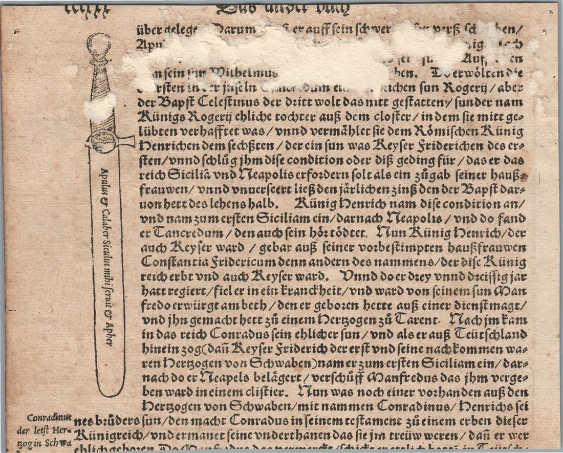 1572 NAPLES ITALY MAP from SEBASTIAN MUNSTER COSMOGRAPHIA antique NEAPOLIS - 2