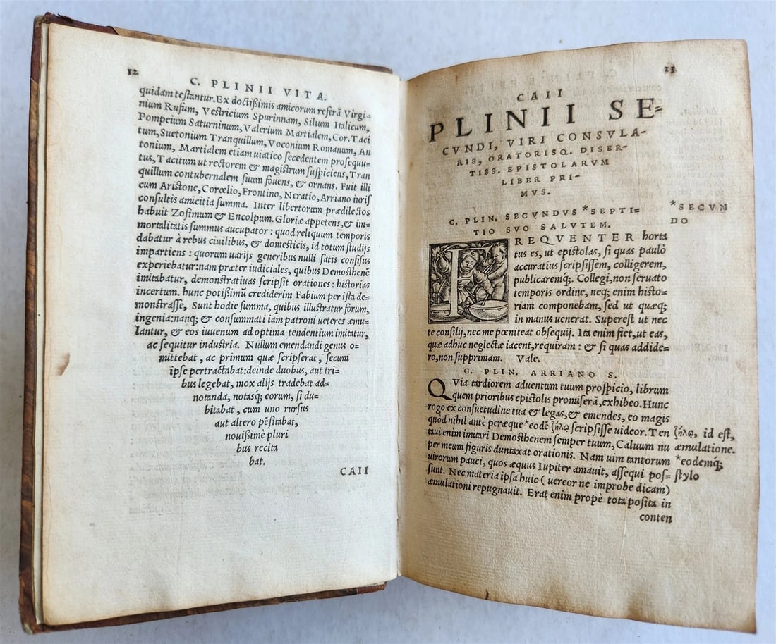 1542 HISTORY by PLINY SECUNDUS antique 16th CENTURY - 7