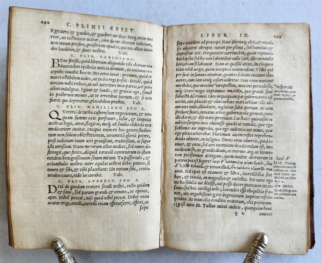 1542 HISTORY by PLINY SECUNDUS antique 16th CENTURY - 9