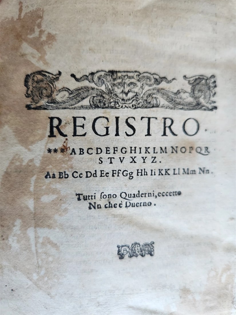 1581 SERMONS by MUSSO COPRNELIO antique 16th CENTURY vellum ILLUSTRATED scarce - 9