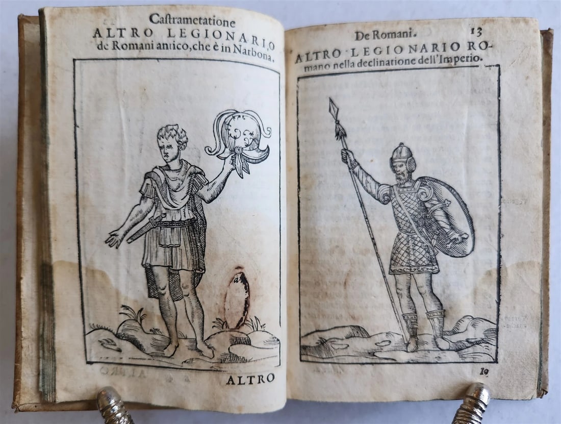 1582 ROMAN GREEK TURKISH MILITARY ILLUSTRATED antique 16th CENTURY - 10