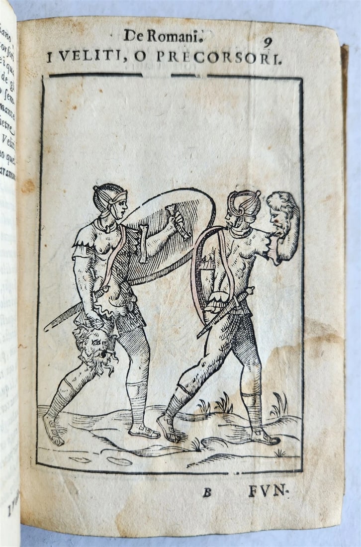 1582 ROMAN GREEK TURKISH MILITARY ILLUSTRATED antique 16th CENTURY - 13