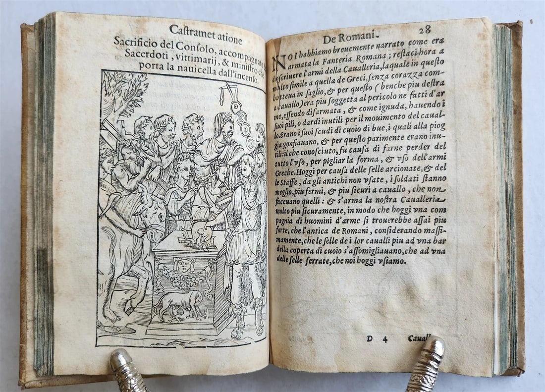 1582 ROMAN GREEK TURKISH MILITARY ILLUSTRATED antique 16th CENTURY - 4