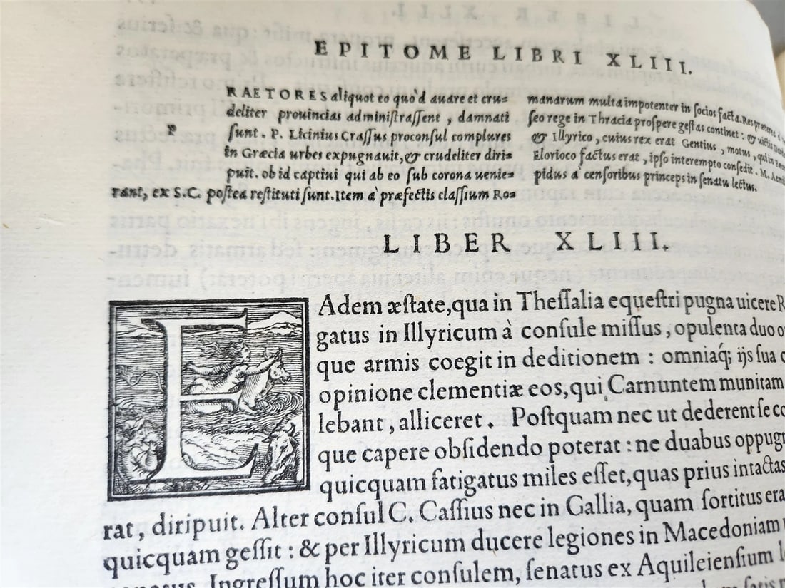 1555 ALDINE PRESS ROMAN HISTORY by TITUS LIVIUS ANTIQUE 16th CENTURY FOLIO Aldus - 13