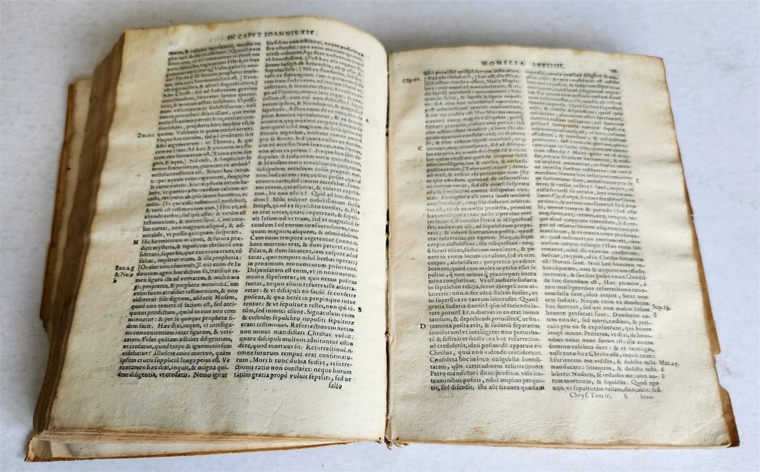 1583 Divi Ioannis Chrysostomi Archiepiscopi Constantinopolitani ANTIQUE 16th C. - 7