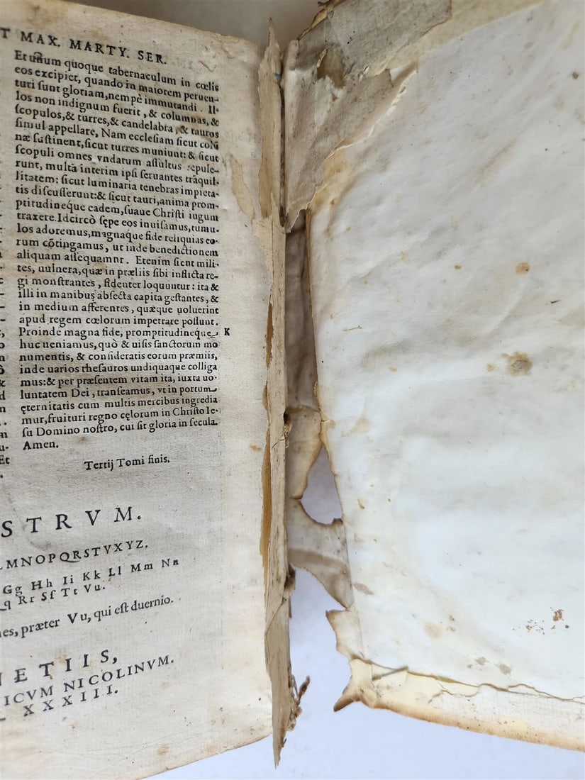 1583 Divi Ioannis Chrysostomi Archiepiscopi Constantinopolitani ANTIQUE 16th C. - 9