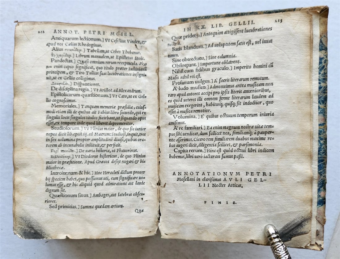 1546 ATTIC NIGHTS by Gellius Aulus Noctes Atticae antique - 8