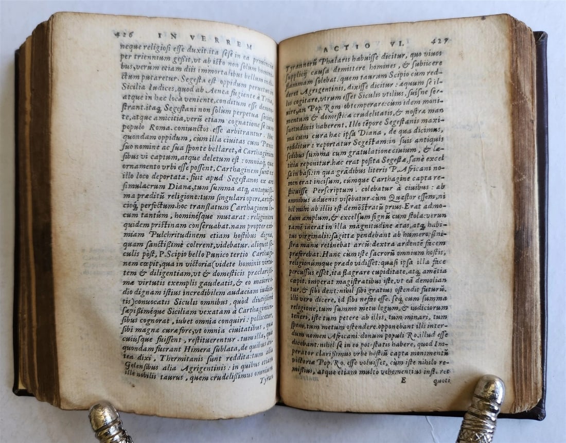 1560 CICERO antique 16th CENTURY M. TULLII CICERONIS ORATIONUM - 10