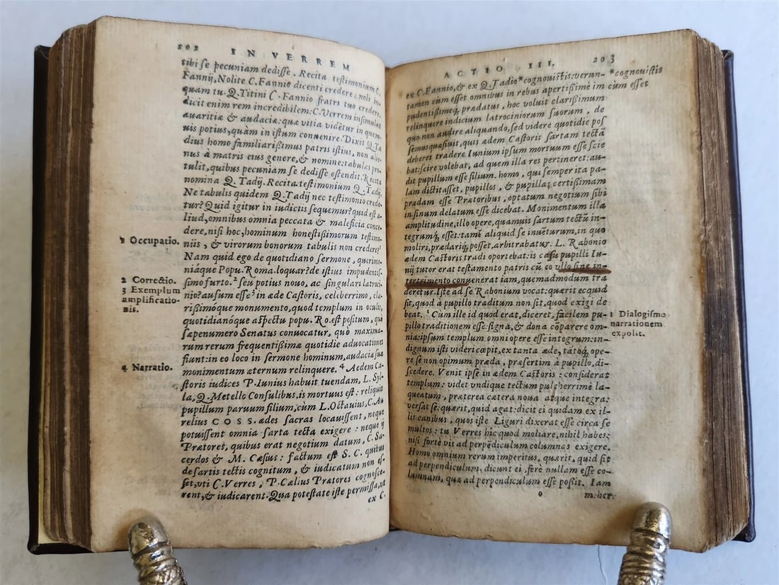 1560 CICERO antique 16th CENTURY M. TULLII CICERONIS ORATIONUM - 8