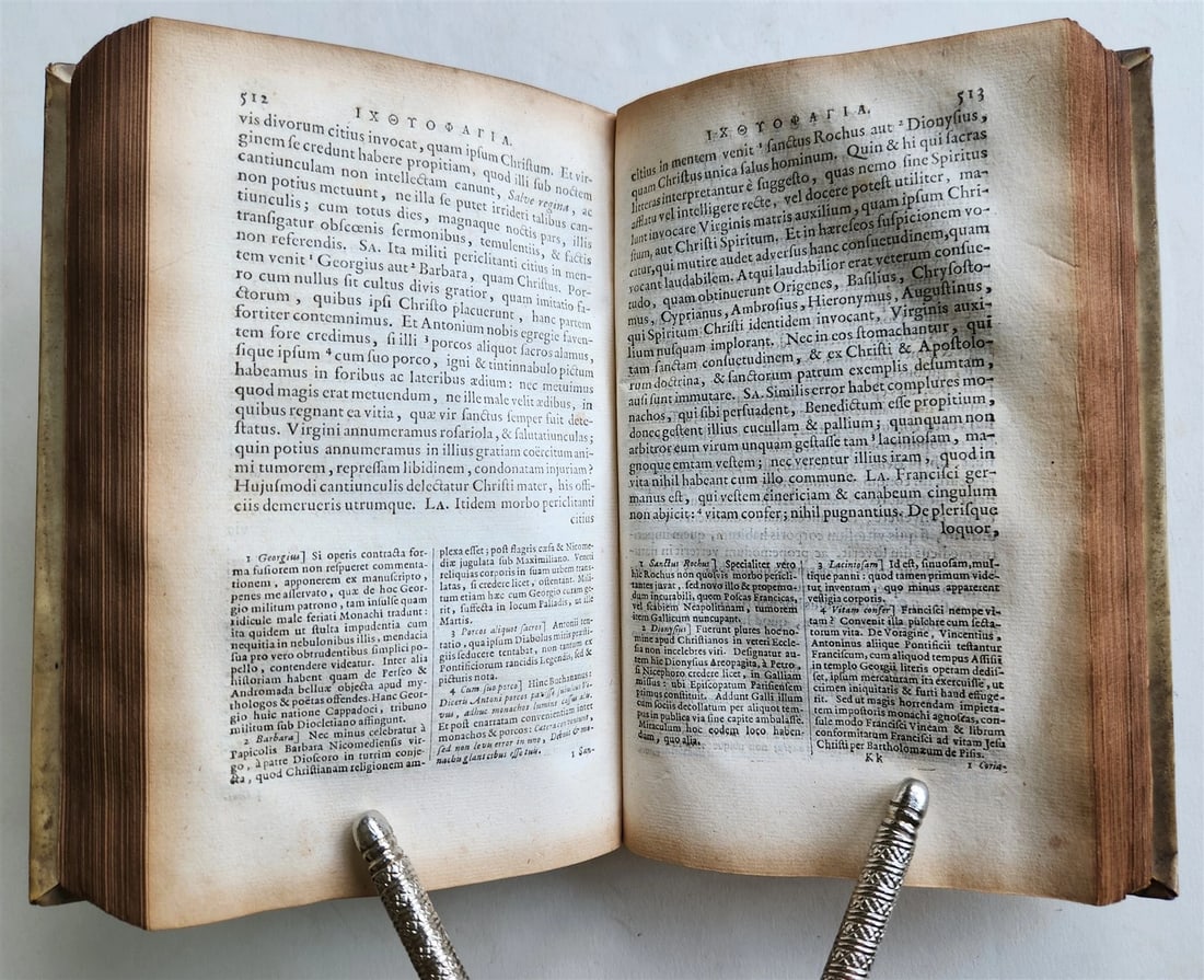 1693 COLLOQUIA by ERASMUS antique VELLUM BOUND 17th CENTURY - 10