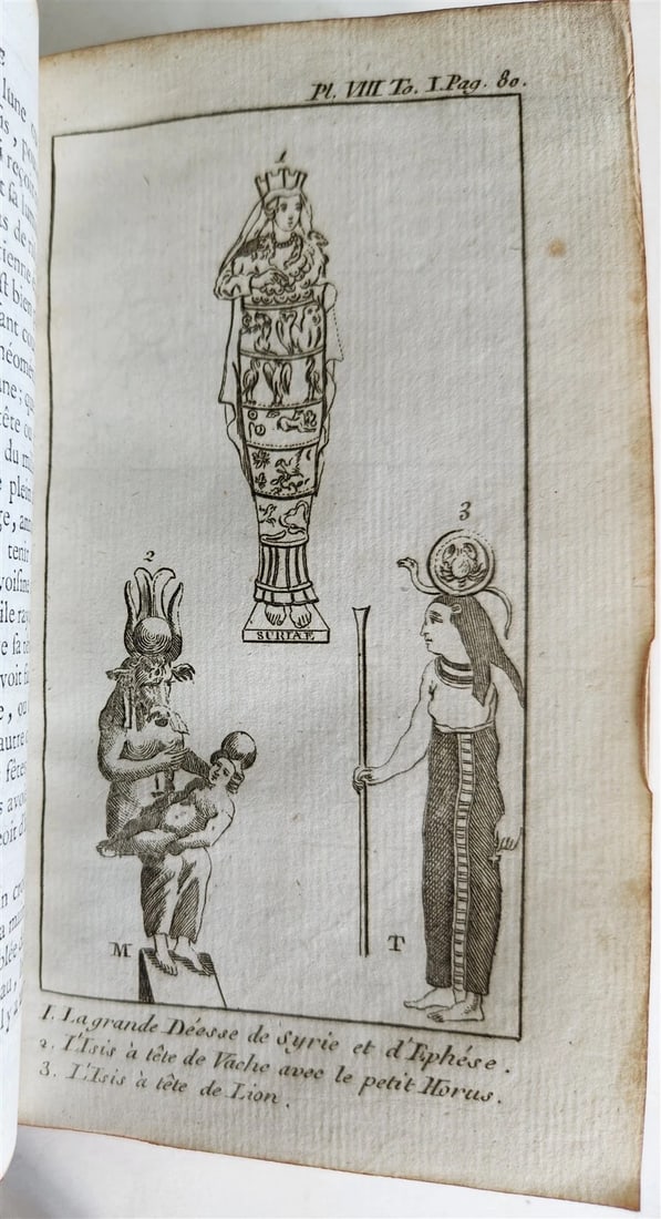 1765 OCCULT illustrated ORIGIN of IDOLATRY ANCIENT MYTHS BELIEFS antique 2 VOLS - 11