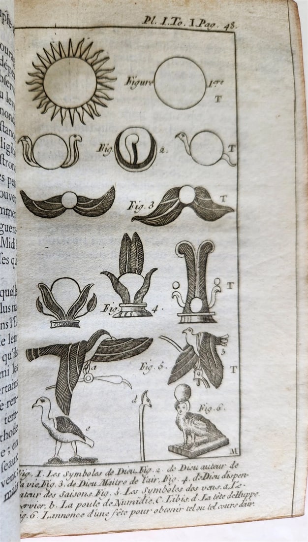 1765 OCCULT illustrated ORIGIN of IDOLATRY ANCIENT MYTHS BELIEFS antique 2 VOLS - 5