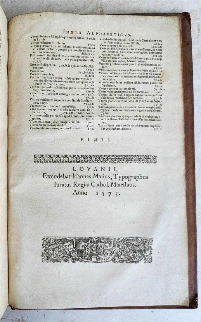 1573 School of Salamanca PHILOSOPHY Domingo de Soto antique FOLIO 16th CENT rare - 7