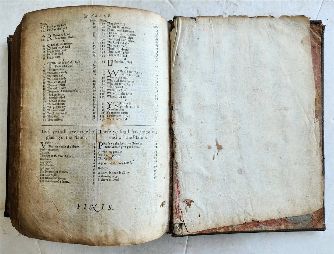 1678 BIBLE in ENGLISH w/ ORIGINAL BINDING antique OLD & NEW TESTAMENT 17th CENT. - 11