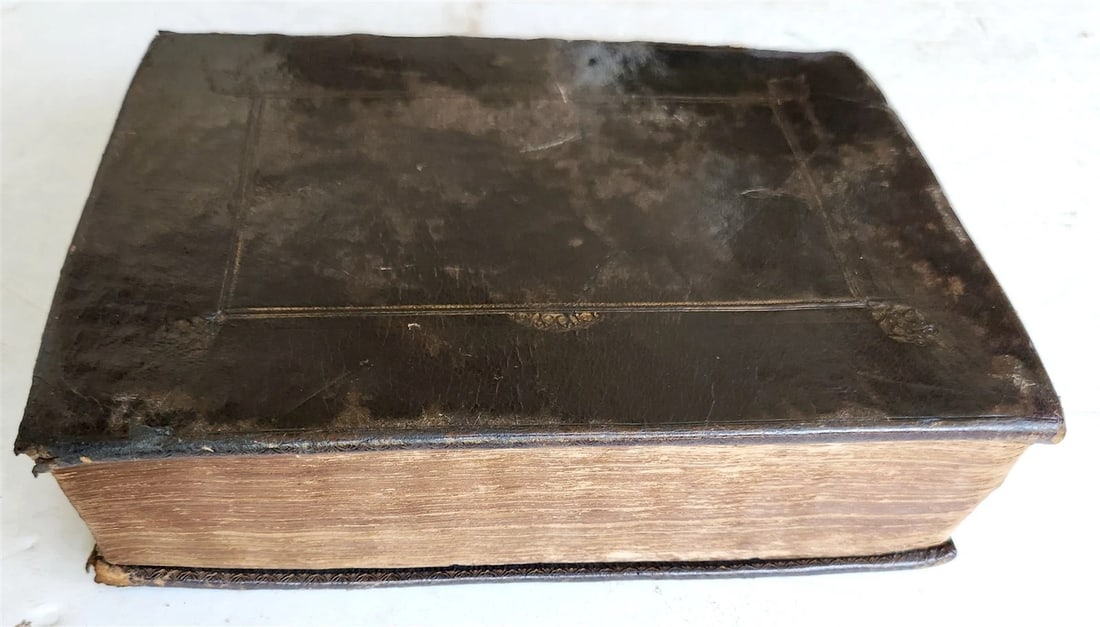 1678 BIBLE in ENGLISH w/ ORIGINAL BINDING antique OLD & NEW TESTAMENT 17th CENT. - 4