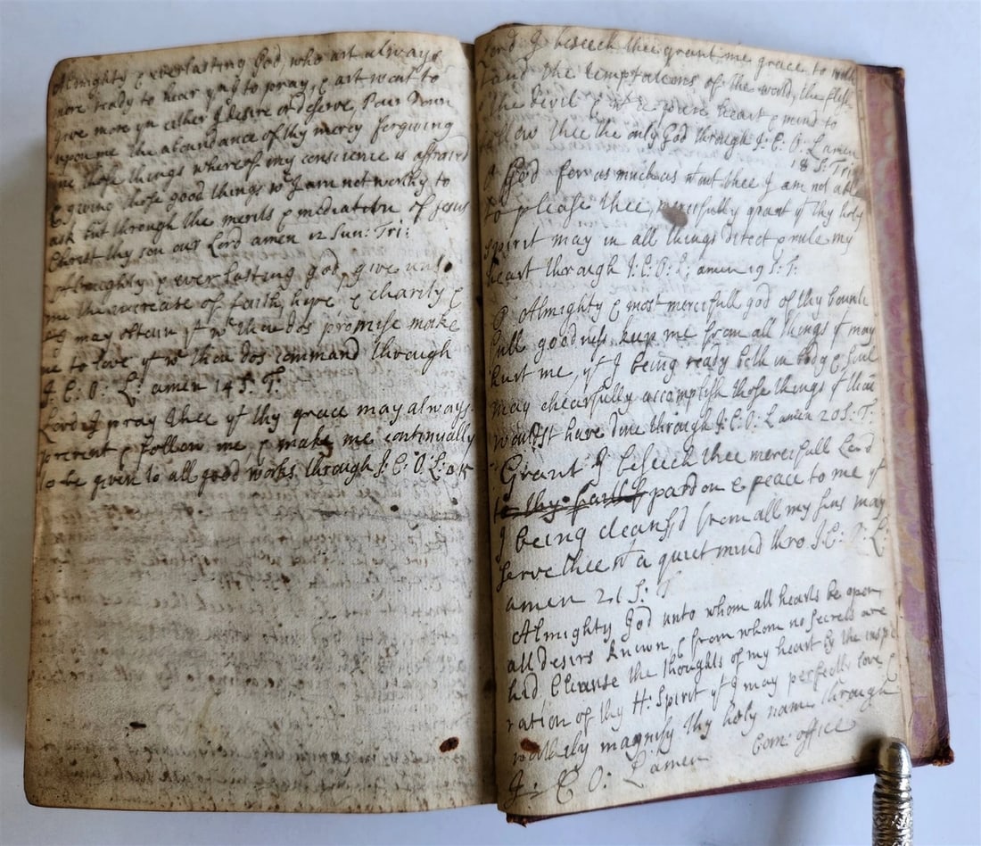 1647 BIBLE in ENGLISH w/ ORIGINAL BINDING antique OLD & NEW TESTAMENT 17th CENT. - 12