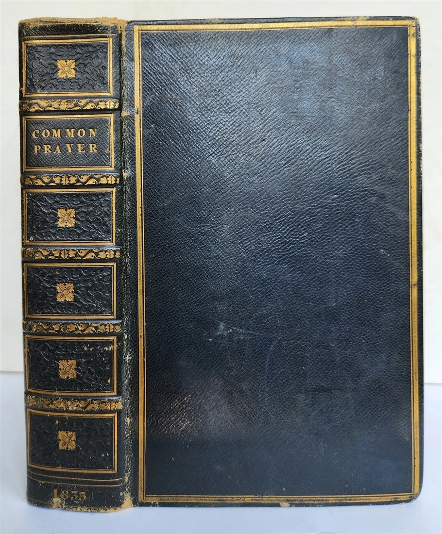 1802 BOOK of COMMON PRAYER w/ PSALTER ILLUSTRATED in COLOR antique in ENGLISH - 2