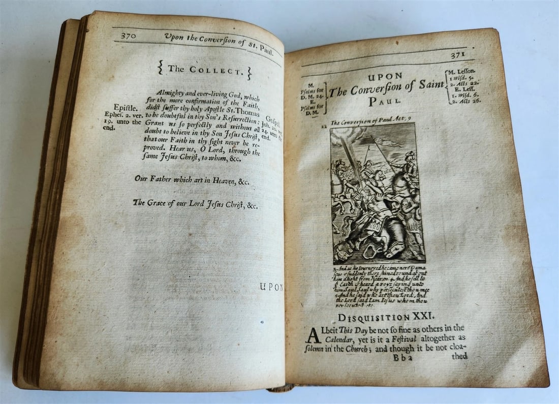 1678 ILLUSTRATED PRIMITIVE DEVOTION in FEASTS & FASTS antique in ENGLISH - 10