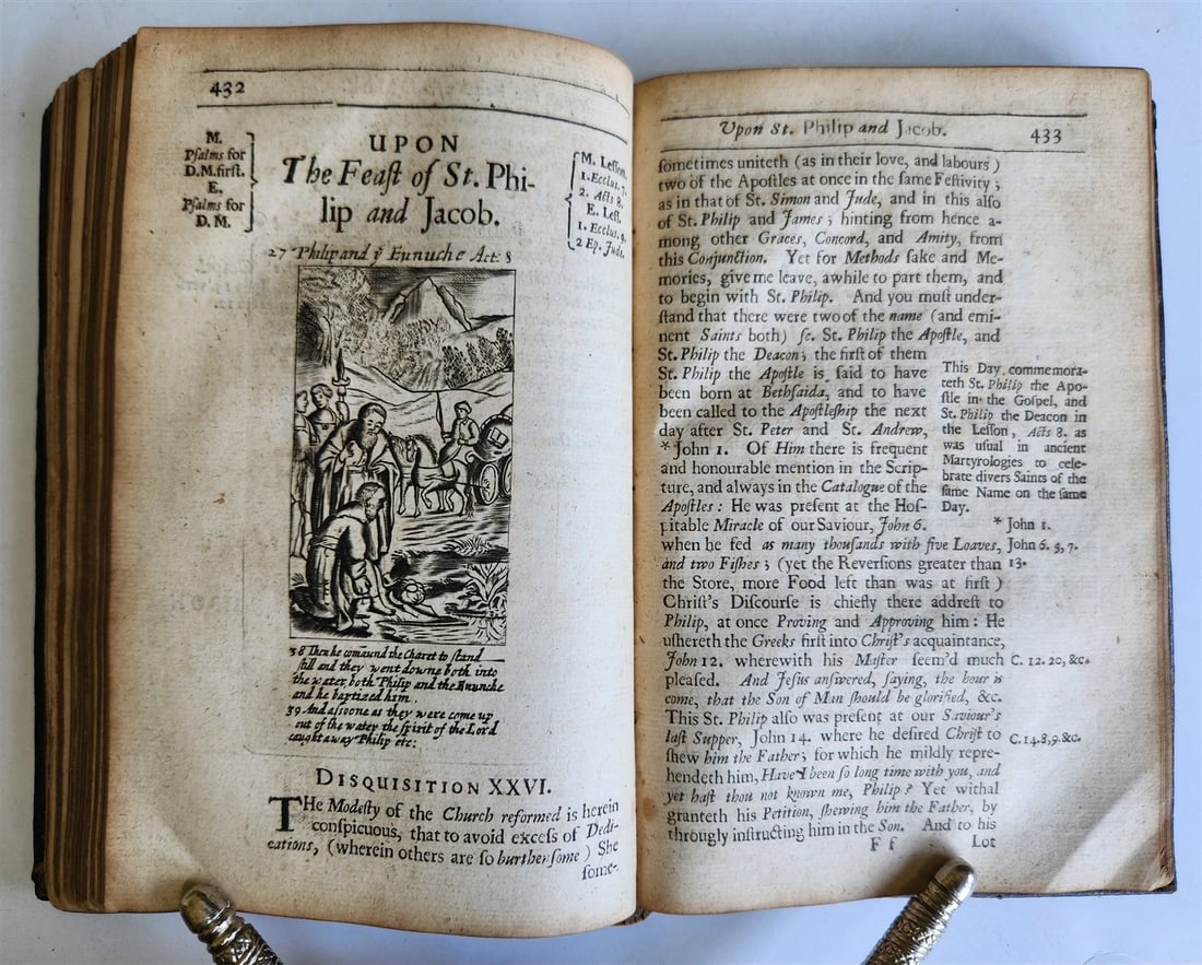 1678 ILLUSTRATED PRIMITIVE DEVOTION in FEASTS & FASTS antique in ENGLISH - 11