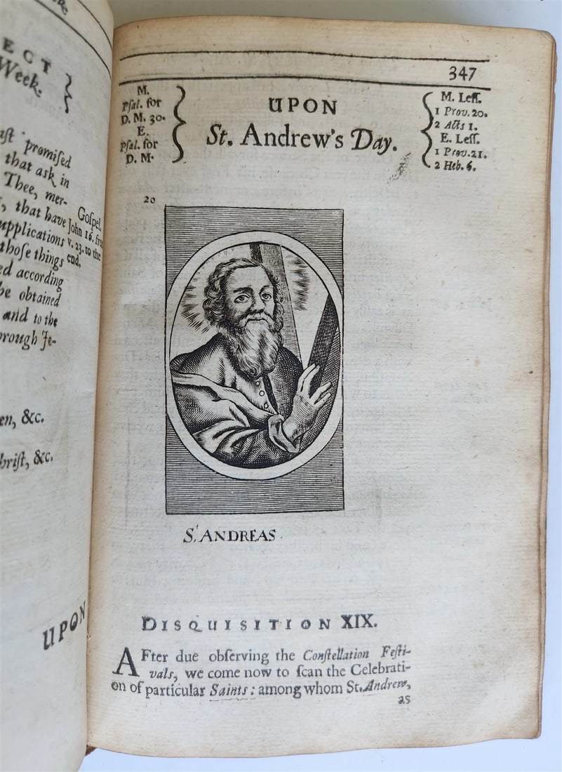 1678 ILLUSTRATED PRIMITIVE DEVOTION in FEASTS & FASTS antique in ENGLISH - 14