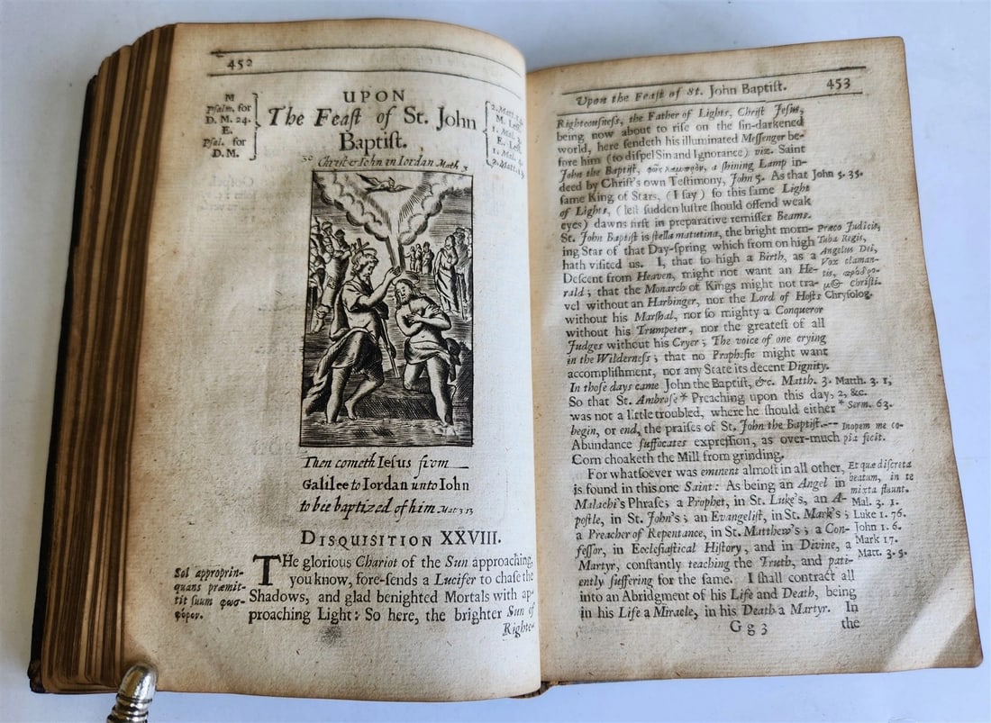 1678 ILLUSTRATED PRIMITIVE DEVOTION in FEASTS & FASTS antique in ENGLISH - 4