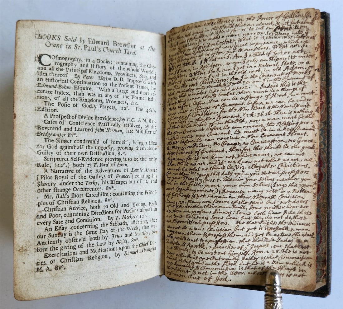 1705 PRACTICE of PIETY by Bayly Lewis antique in ENGLISH original binding - 10