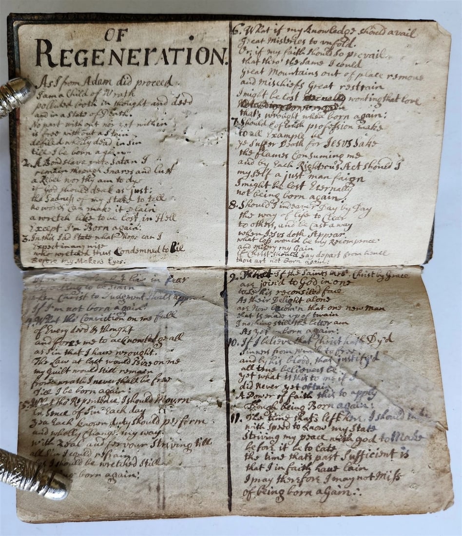 1705 PRACTICE of PIETY by Bayly Lewis antique in ENGLISH original binding - 5