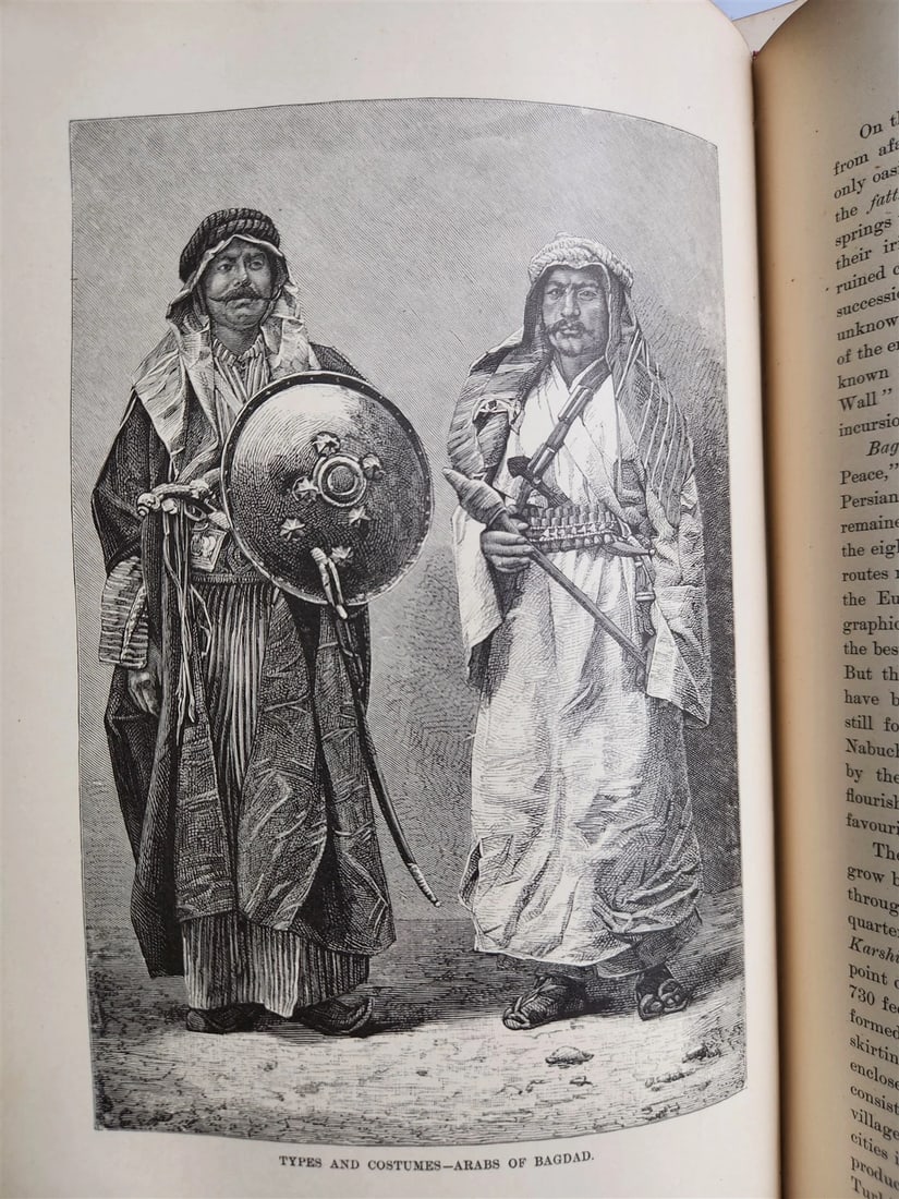 1884-85 EARTH & ITS INHABITANTS ASIA 4 ILLUSTRATED VOLUMES antique - 9