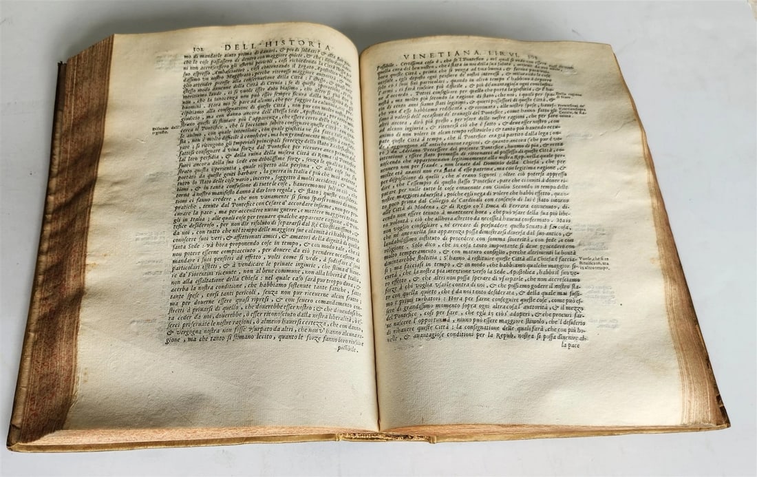 1645 HISTORY of VENICE by PAOLO PARUTA antique VELLUM BOUND 17th CENTURY - 9